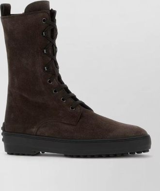 Tod's suede leather ankle boots