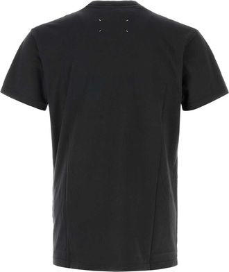 Maison Margiela Mens Cotton T-Shirt Charcoal Primario