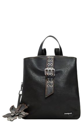 Desigual Mini Grommet Strap Backpack in Dark Brown at Nordstrom