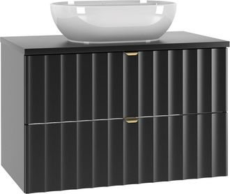 Petits Meubles Mueble lavabo estratificado Negro