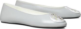 Tory Burch Reva Ballerina Flat in Loutre Gray at Nordstrom, Size 6.5