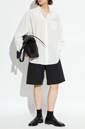 Our Legacy Cotton Shorts With Pleats, Mens, Black