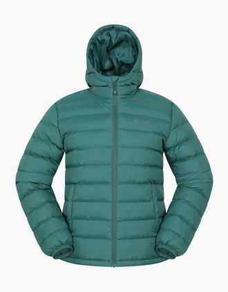 Mountain Warehouse Mens Mountain Warehouse Mens Seasons II Camo Padded Jacket - Green - Size: 38/Regular