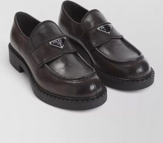 Prada leather loafers