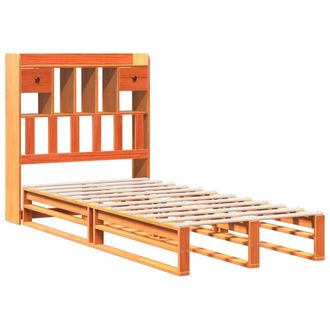 Berkfield Home Decorative Bookcase Bed without Mattress Wax Brown 100x200 cm Sol