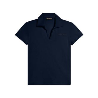 Freddy T-shirt Manica Corta con Scollo a V e Collo a Camicia