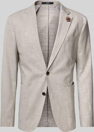 Joop Taillierter Sakko aus Baumwoll-Woll-Mix mit Leinen-Anteil Modell Hoverest in Beige, Gr&ouml;&szlig;e 102