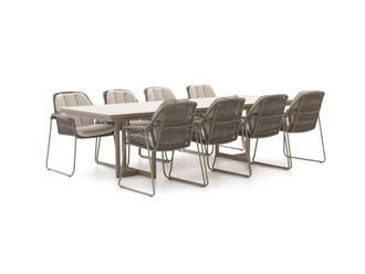 Tierra Outdoor Rivera/Naro 280cm dining tuinset 9-delig
