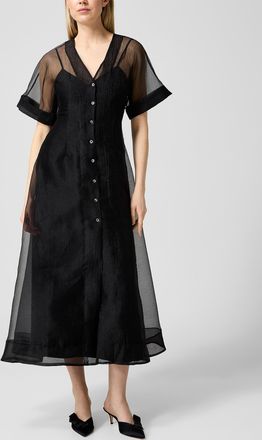 Staud Womens Elle layered organza dress