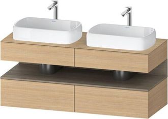 Duravit Qatego Consola Mueble Bajo Lavabo, 2 Extensiones, 2 - Duravit