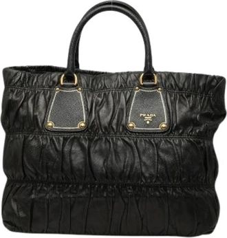 Prada Bolso Tote de Piel Saffiano Pre-owned - Pre-owned - Mujer - Negro - ONE SIZE