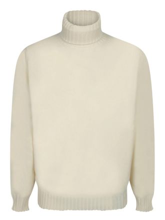 FILIPPO DE LAURENTIIS Turtleneck Sweater In Creamy Wool