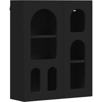 vidaXL Mueble Colgante Negro 59 X 20 X 71.5 Cm Madera De Ingenier&iacute;a Vidaxl