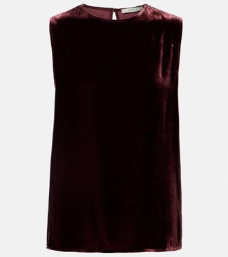 Asceno Trento velvet tank top