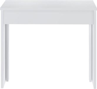 VENTE-UNIQUE.COM Consola extensible melamina blanco
