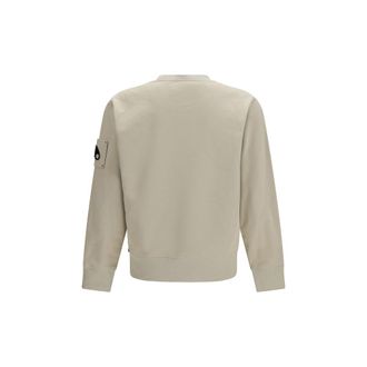 Moose Knuckles Mens Beige Cotton Sweatshirt Clothing