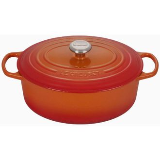 LE CREUSET Signature Br&auml;ter Oval 29 Cm Ofenrot