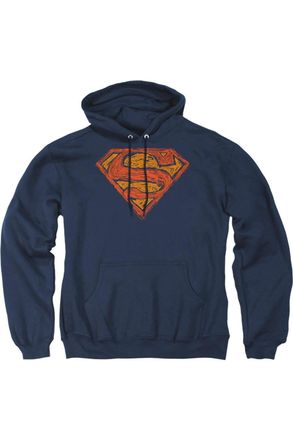 Gildan Superman Messy S Adult Pull Over Hoodie / Hooded Sweatshirt