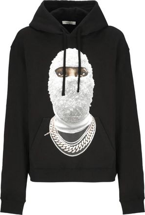 Ih Nom Uh Nit Zwarte Katoenen Hoodie met Logo Print - Heren - Hoodies - Zwart - 2XL - Katoen - Hoodies & sweatvesten