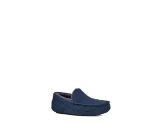 UGG Ascot Mens Slippers Deep Ocean : 18 D - Medium, Rubber/Suede