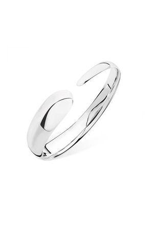 Lucy Quartermaine Flat Drop Bangle in Sterling Silver at Nordstrom