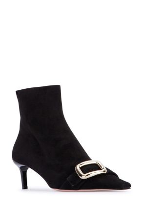 Roger Vivier Womens Choc Bootie 55 Nero Leather - Sole: Calf Stivali / Boot