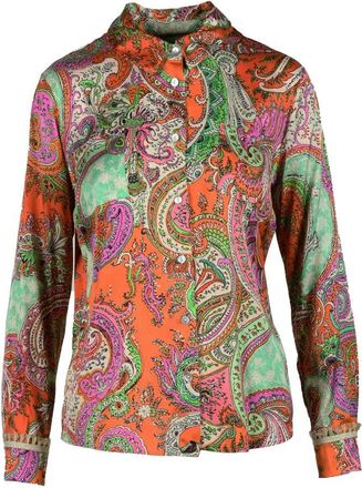Motel Multicolor Paisley Viscose Casual Shirt