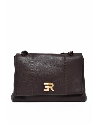 Ermanno Scervino Arabella Handbag With Textured Leather And Gold Chain Accents