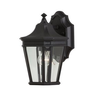 Netlighting Cotswold Lane 1 Light Outdoor Small Wall Lantern Light Black IP44 E27