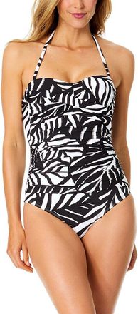 Anne Cole Twist Front Strapless One-Piece