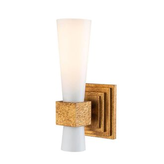 Netlighting Kristy Candle Wall Lamp Contemporary Distressed Gold 1x E27