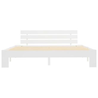 Berkfield Home Modern Bed Frame White Solid Pine Wood 180x200 cm Super King