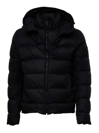 Fay Db Front Piuma Cappuccio Nero