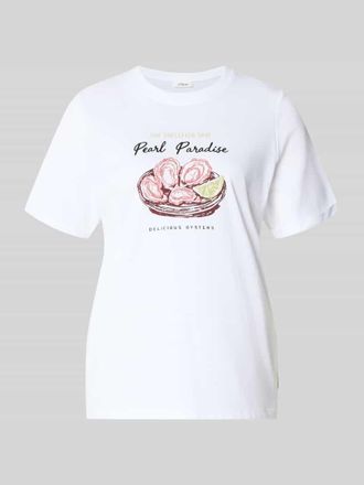 s.Oliver Red Label Regular Fit T-Shirt aus reiner Baumwolle in Weiss, Gr&ouml;&szlig;e 34