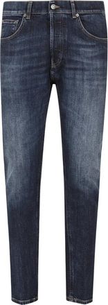 Dondup Straight Jeans - Heren - Regular Fit Jeans - Blauw - W38 - Katoen - Jeans