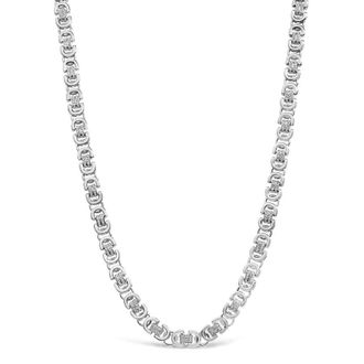 House of Brilliance Sterling Silver 2 1/2 Cttw Diamond Eternity Mens Station Necklace
