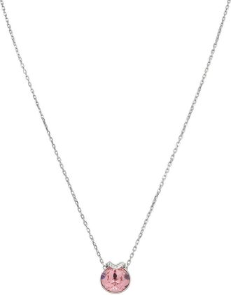 Swarovski Bella Pink Round Cut V Pendant