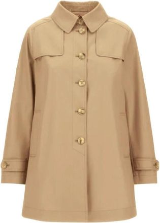 Herno Jassen, Dames, Bruin, L, Katoen, Delon Trenchcoat