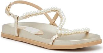 Dolce Vita Womens Dolce Vita Donnie Sandals Gold Metallic Adjustable Strap ZAP1976