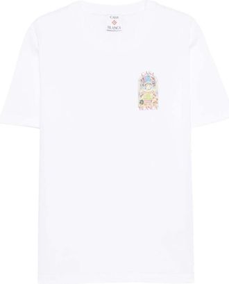 Casablanca White Graphic Print T-shirt