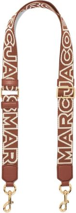 Marc Jacobs The Thin Outline Logo Webbing strap - women - Nylon/Polyester - One Size - Brown