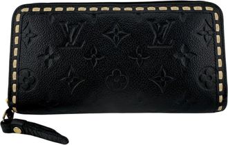 Louis Vuitton Monogram Empreinte Black White Monogram Empreinte Leather Long Wallet (Bi-Fold) (Pre-Owned)