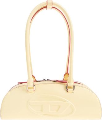 Diesel 1DR Dome Schoudertas - Dames - Schoudertassen - Geel - ONE Size - Leer - Tassen