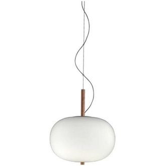 Leds - C4 Grok Ilargi - Colgante De Techo Led Globe Blanco Mate Ceniza Clara 1-10v Regulaci&oacute;n 39.5cm 1880lm 2700k