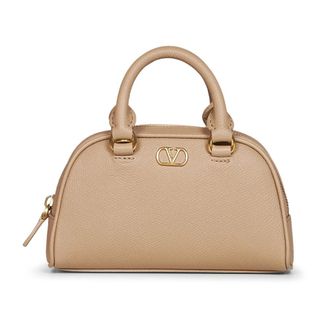Valentino Garavani Tassen, Dames, Roze, ONE Size, Leer, VLogo Signature Mini Schoudertas