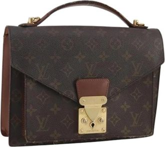 Louis Vuitton Pre-owned Monceau 26 Hand Bag - Dames - Vintage Handtas - Bruin - ONE Size - Leer - Vintage