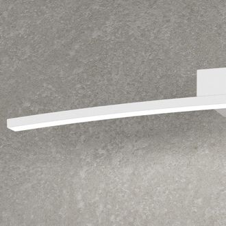 Top-Light Applique Moderna Curved Metallo Bianco Diffusore Bianco Led 6w Naturale 50cm