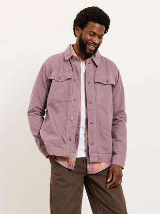 Fat Face FatFace Dusky Purple Canvas Two Pocket Worker Jacket