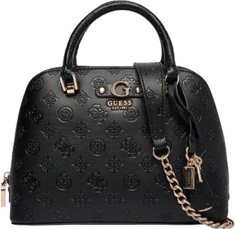 Guess Dita Dome Satchel - Dames - Handtassen - Zwart - ONE Size - Tassen