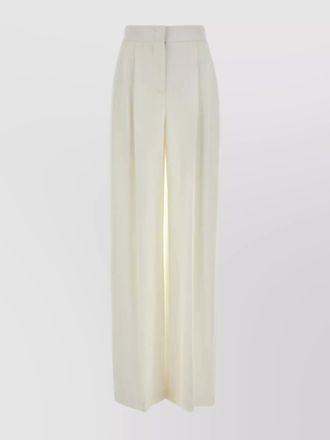 Alberta Ferretti wide-leg high waist crepe trousers